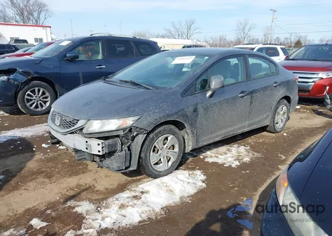 2013 Honda Civic Lx from USA, damaged, VIN 19XFB2F5XDE096607